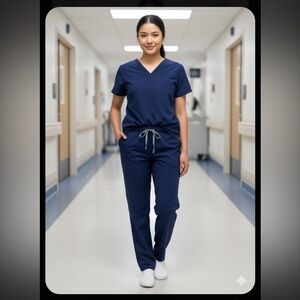 🩺 FIGS Navy Blue Scrub Pants | Comfortable Medical Uniform .